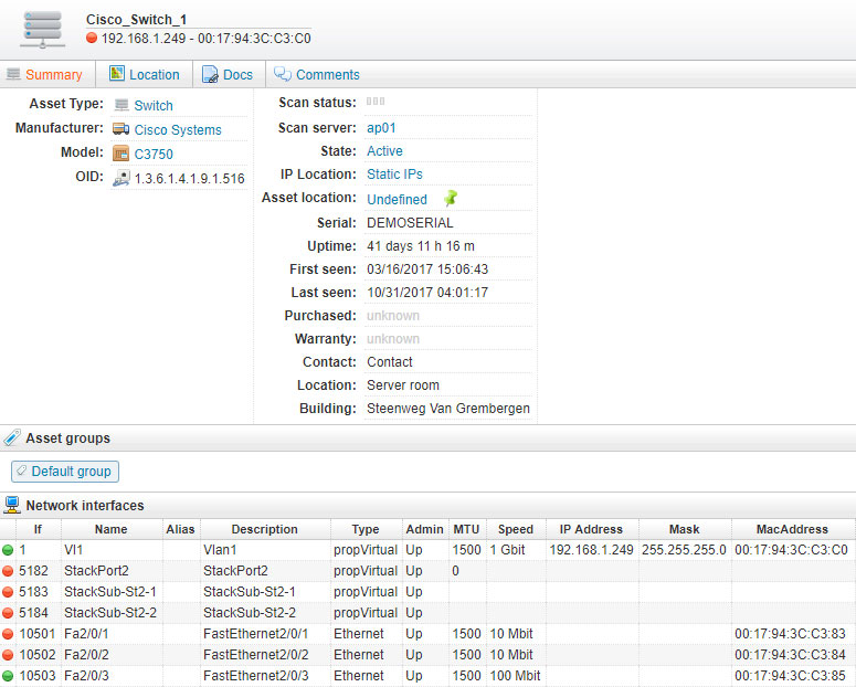 lansweeper snmp configuration hp printers